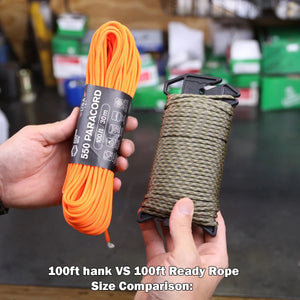 Atwood READYROPE paracord dispenser 100ft Black