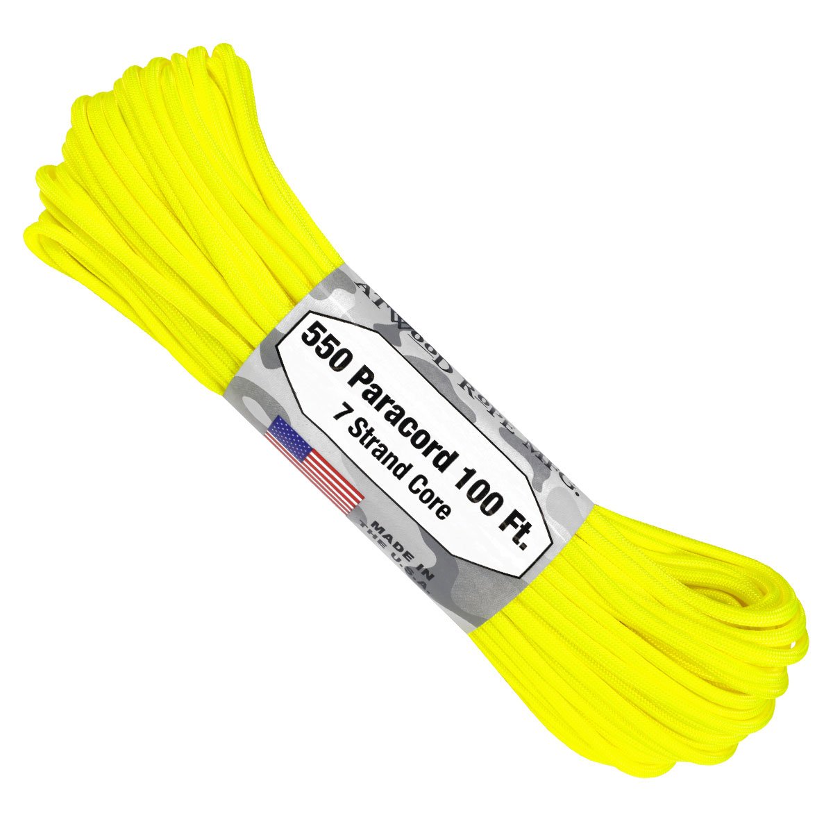 Atwood Rope USA Paracord 550 Neon Yellow Paracord New Zealand
