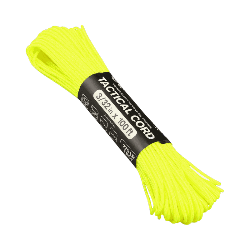 Atwood Tactical 275 Paracord - Neon Yellow - 2.4mm