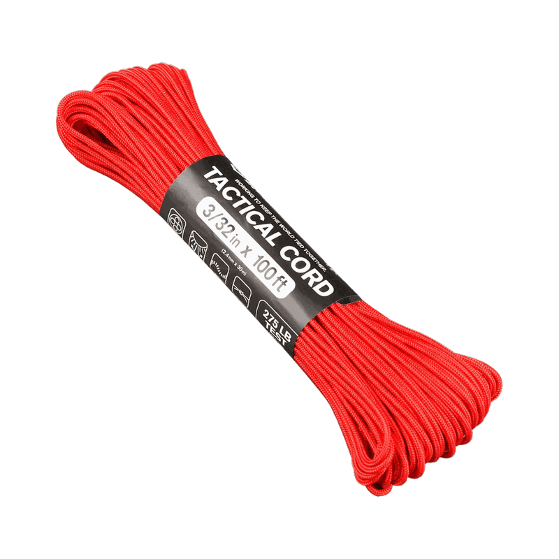 Atwood Tactical 275 Paracord - Red -  2.4mm