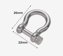 O Shackle Stainless Steel Knurled Pin