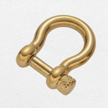 O Shackle Stainless Steel Knurled Pin Gold
