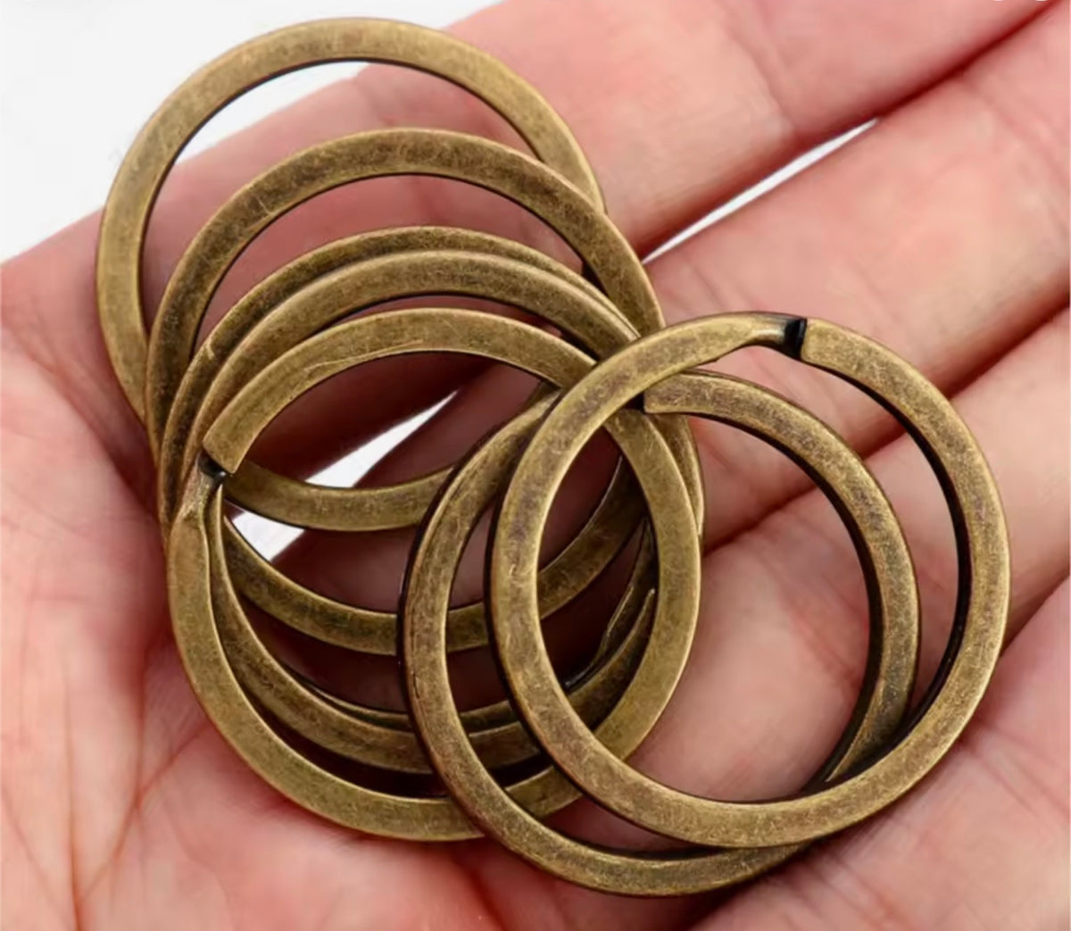 Key chain Rings 20mm 10pk Bronze