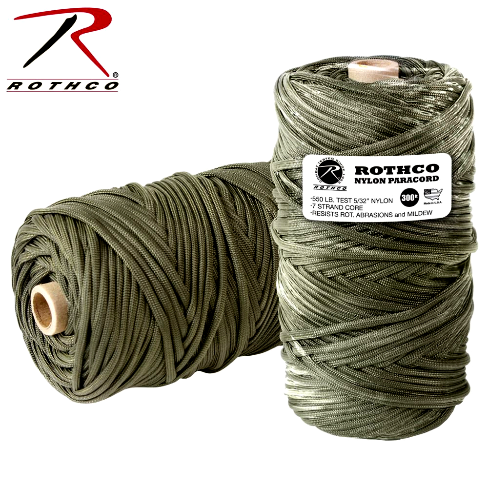 Rothco USA Paracord 550 Type III Olive Drab 300ft Nylon