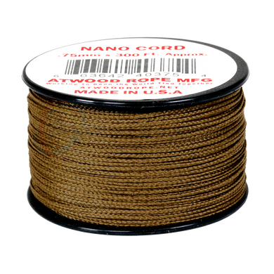 Atwood Nano Cord - Coyote - 0.75mm 300ft - USA Made