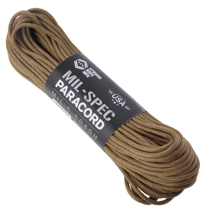 MIL-C5040H Military Spec Paracord 30m/100ft Coyote