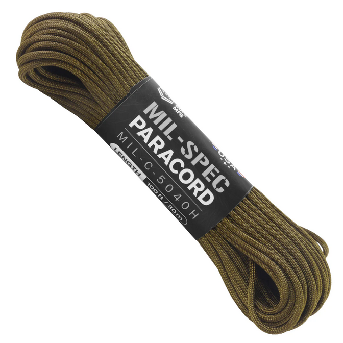 MIL-C5040H Military Spec Paracord 30m/100ft Olive Drab