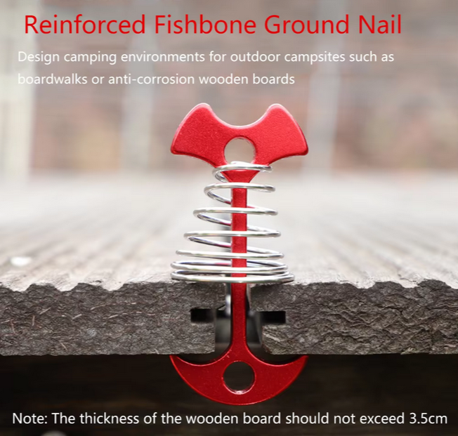 Deck Anchor peg 4pce with spring