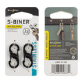 NITE IZE S-Biner MicroLock - Stainless Steel 2Pk Black