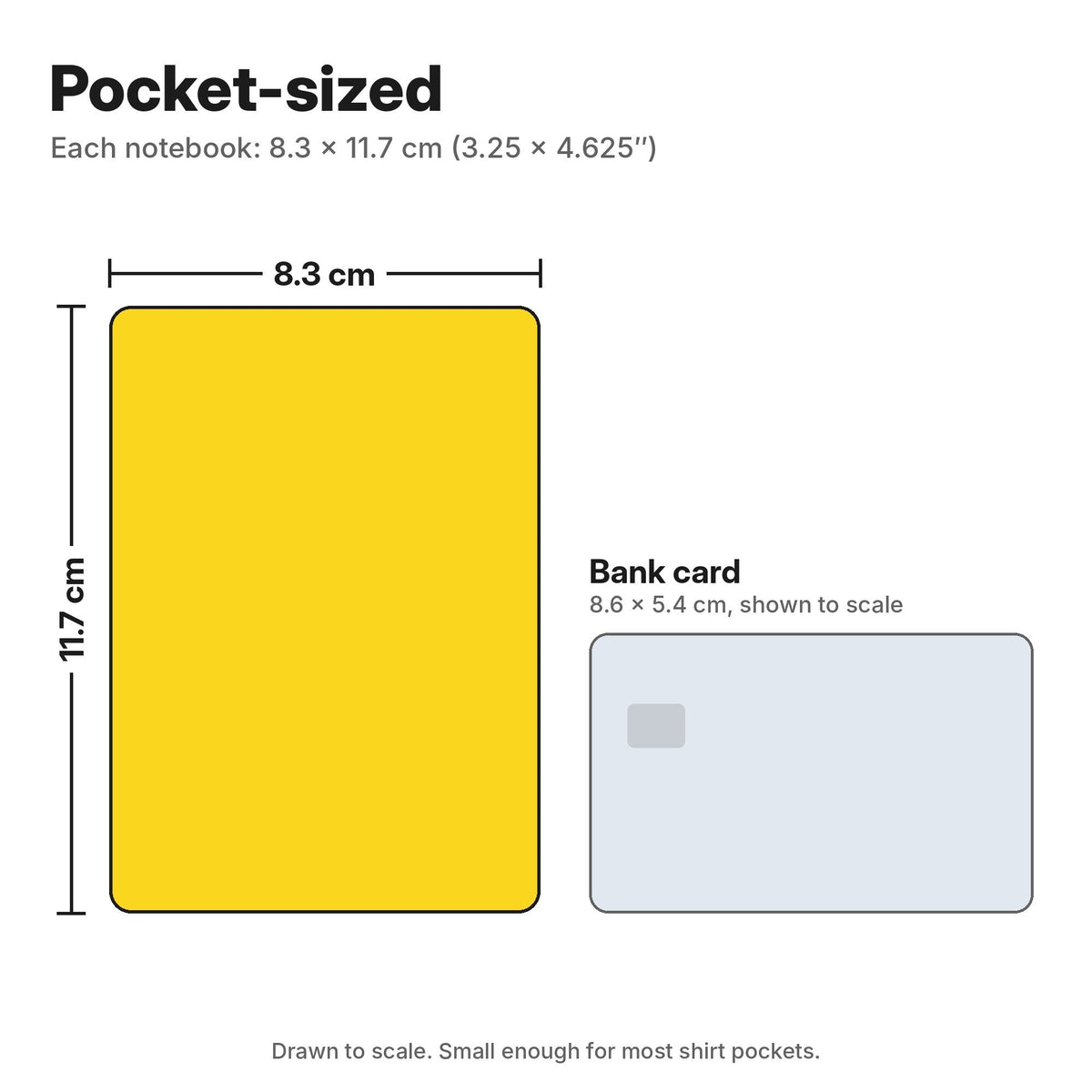 Rite in the Rain Waterproof Pocket Notebook 3 Pack