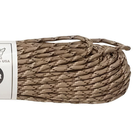 Rothco USA 550 Paracord Type 3Desert Camo 30m/100ft Nylon