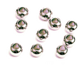 Spacer beads Stainless Steel Round 4mm hole 10pk