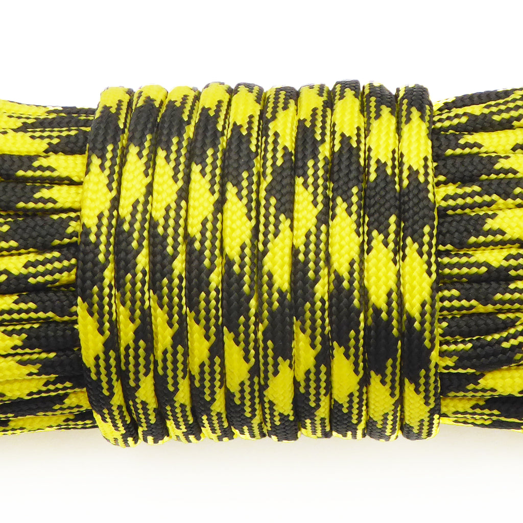 Craft Paracord Rope 30m Yellow & Black