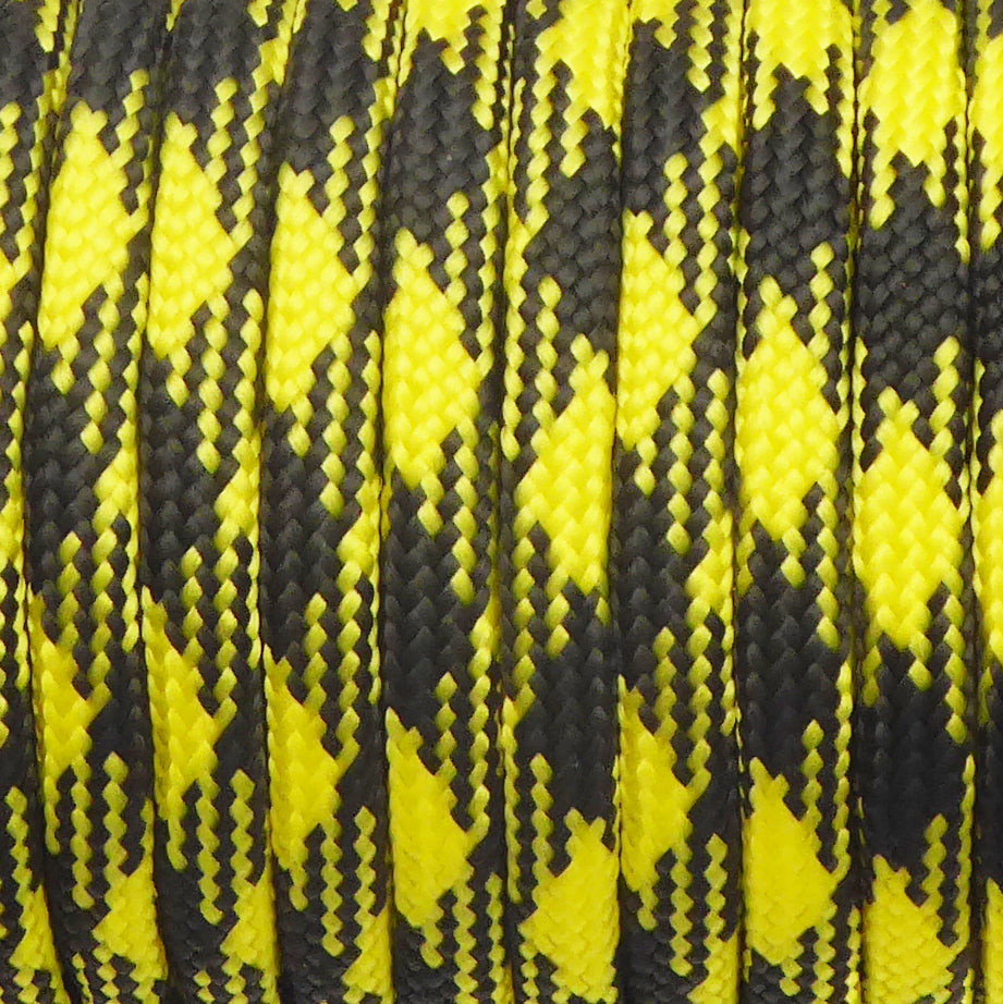 Craft Paracord Rope 30m Yellow & Black
