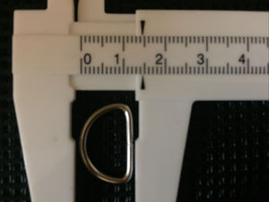 Dee Ring Nickel Plated  5 Pce