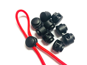 Paracord Mini Toggle Clips Black 10pc (2.4mm paracord)
