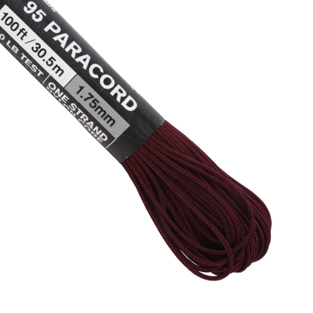 Atwood Paracord 95 1.75mm Maroon – Paracord New Zealand