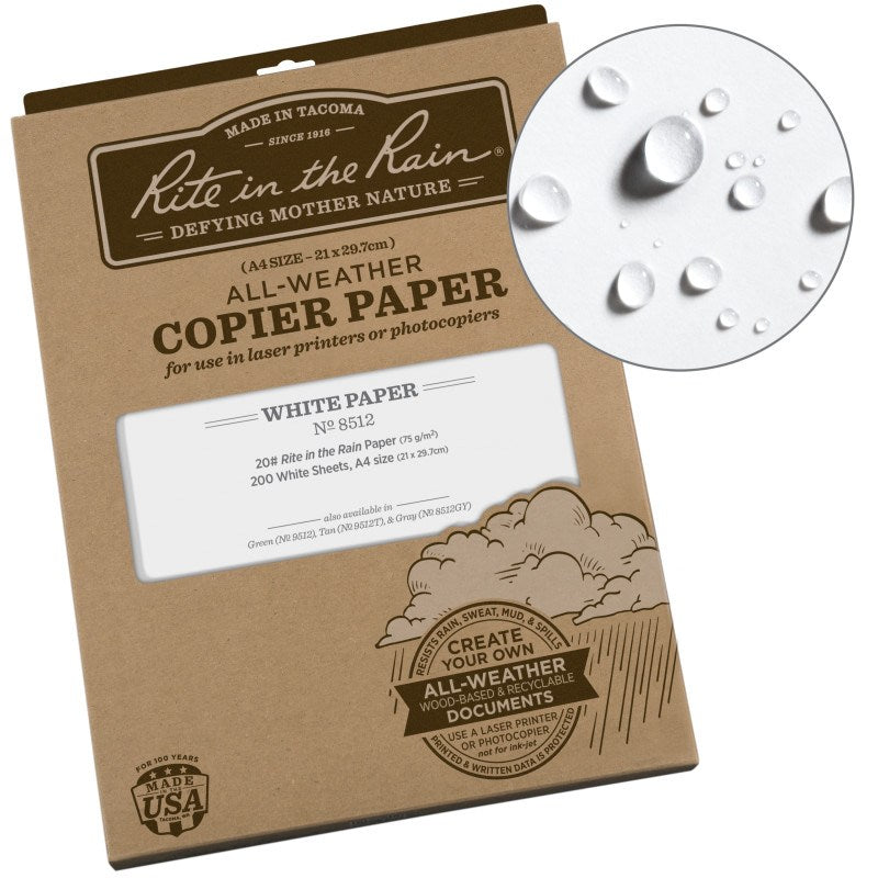 Rite in the Rain Waterproof Paper A4 200 Sheets - Free Shipping