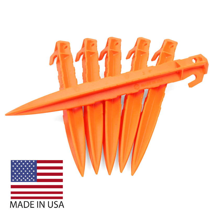 Atwood A9 Scout Tent Pegs - Orange 6Pce