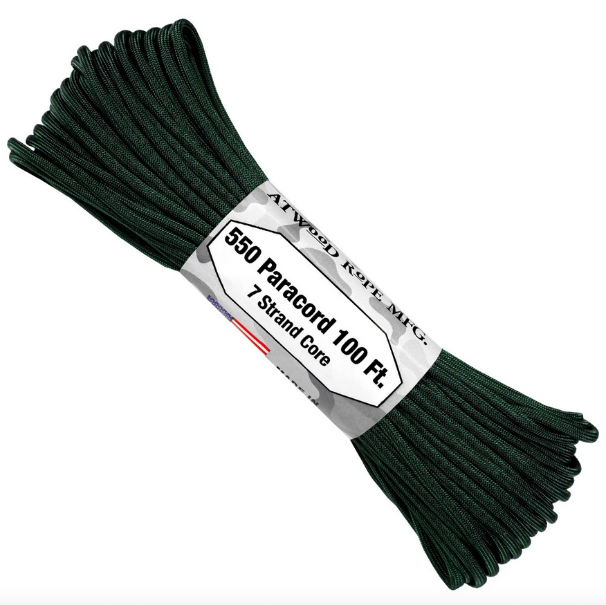 Atwood Rope USA Paracord 550  - Hunter Green