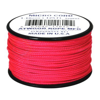 Atwood Micro Cord - Hot Pink - 1.18mm - USA Made