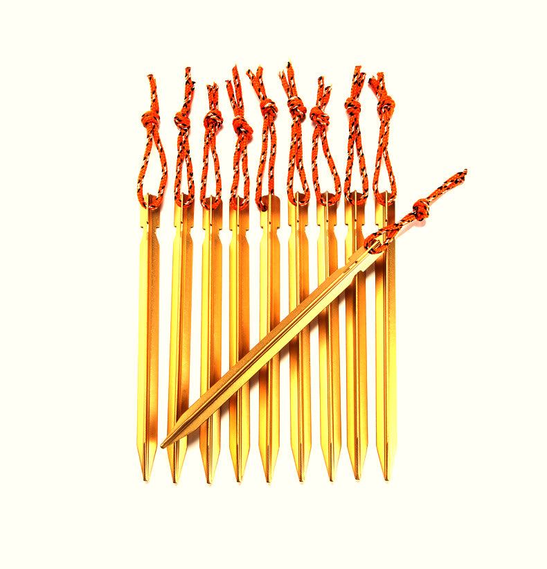 Tent Pegs 18cm Auluminium 10pk pull loop