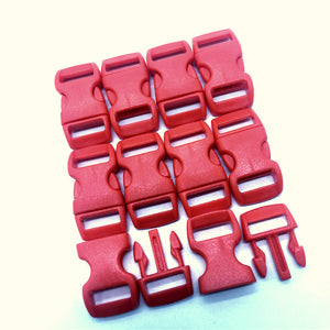 Buckles 15mm 5/8" 100pk Red