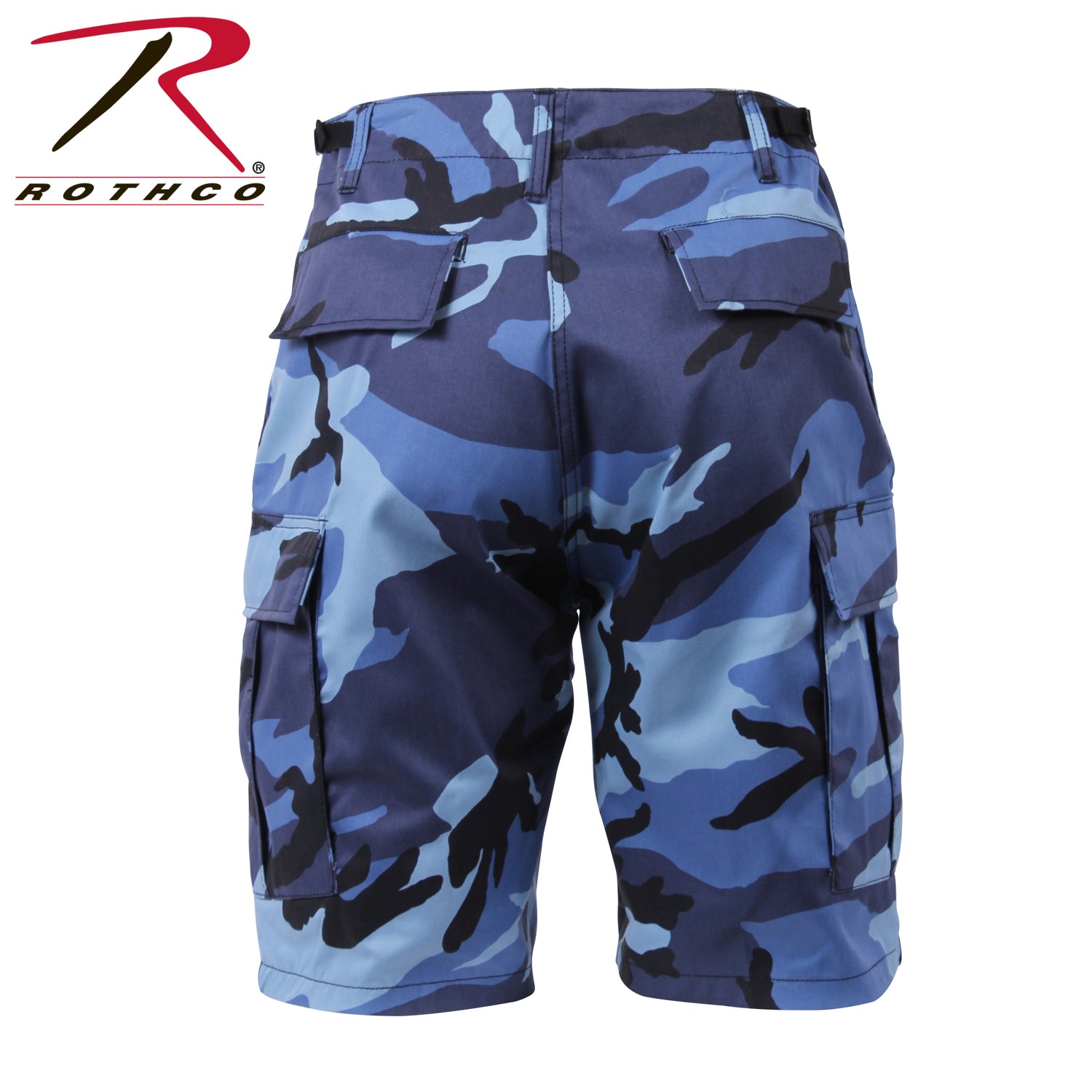 Mens blue shop camo shorts