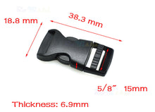 Buckles 15mm 5/8" 100pk Red
