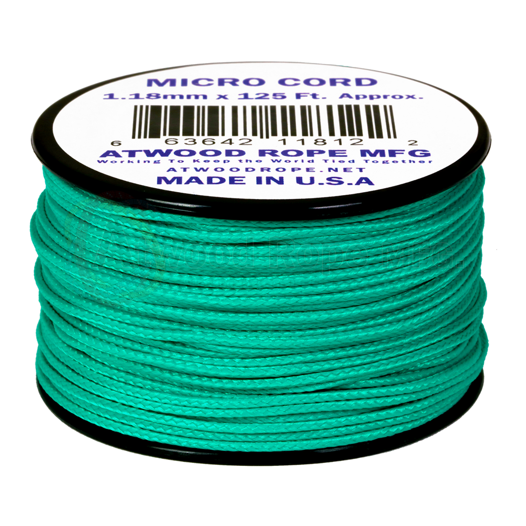 Atwood Micro Cord - Teal - 1.18mm - USA Made