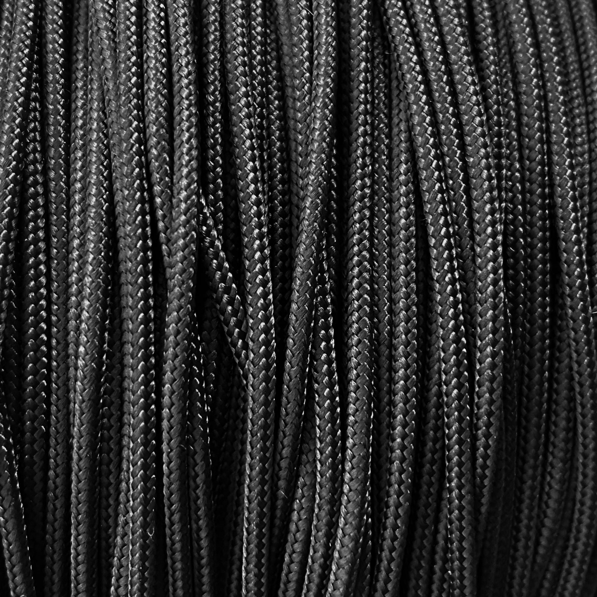Atwood Paracord 275 - Black- 2.4mm  4 Strand 1000ft
