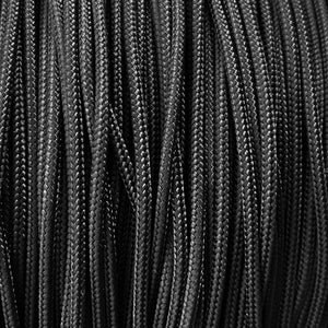 Atwood Paracord 275 - Black- 2.4mm  4 Strand 1000ft