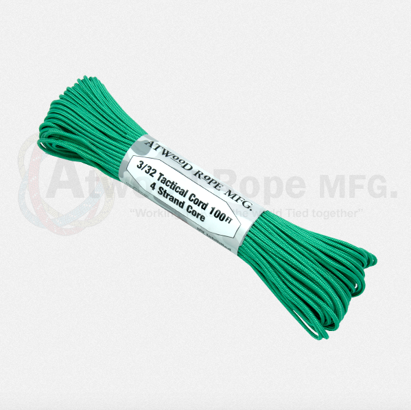 Atwood Paracord 275 - Green - 2.4mm  4 Strand