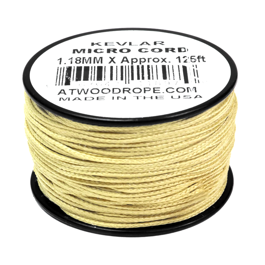 Atwood Kevlar 1.18mm Micro Cord - Yellow