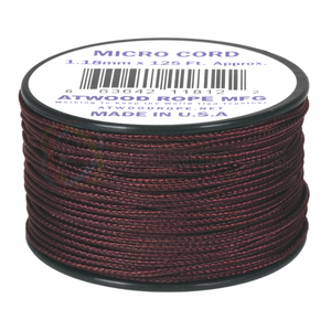 Atwood Micro Cord - Maroon - 1.18mm - USA Made