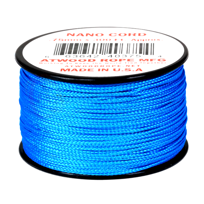 Atwood Nano Cord - Blue - 0.75mm 300ft - USA Made