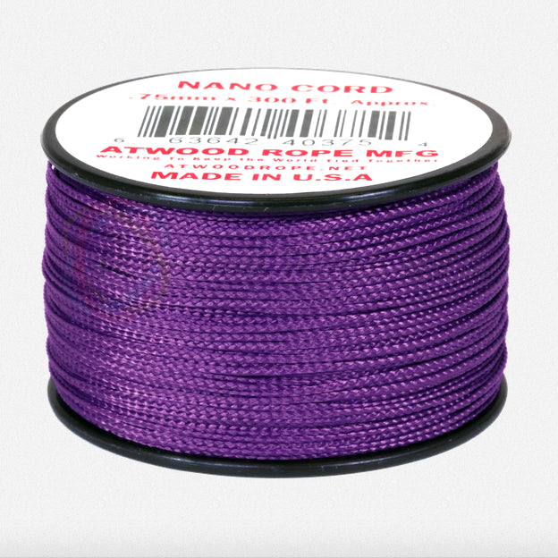 Atwood Nano Cord - Purple - 0.75mm 300ft - USA Made