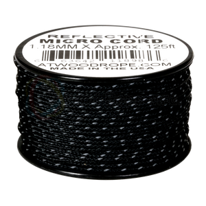Atwood Micro Cord - Reflective - 1.18mm 125ft - USA Made