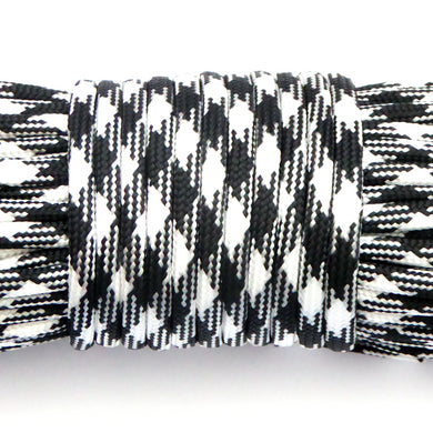 Paracord Rope 30m /100ft Black & White 4mm