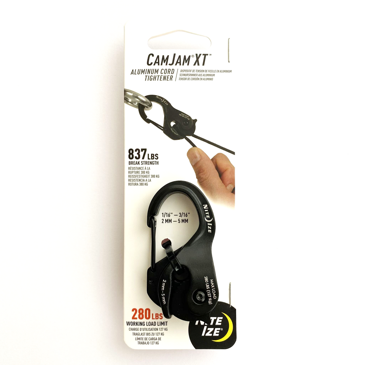 NITE IZE CamJam® XT™ 2-5mm Aluminium Cord Tightener