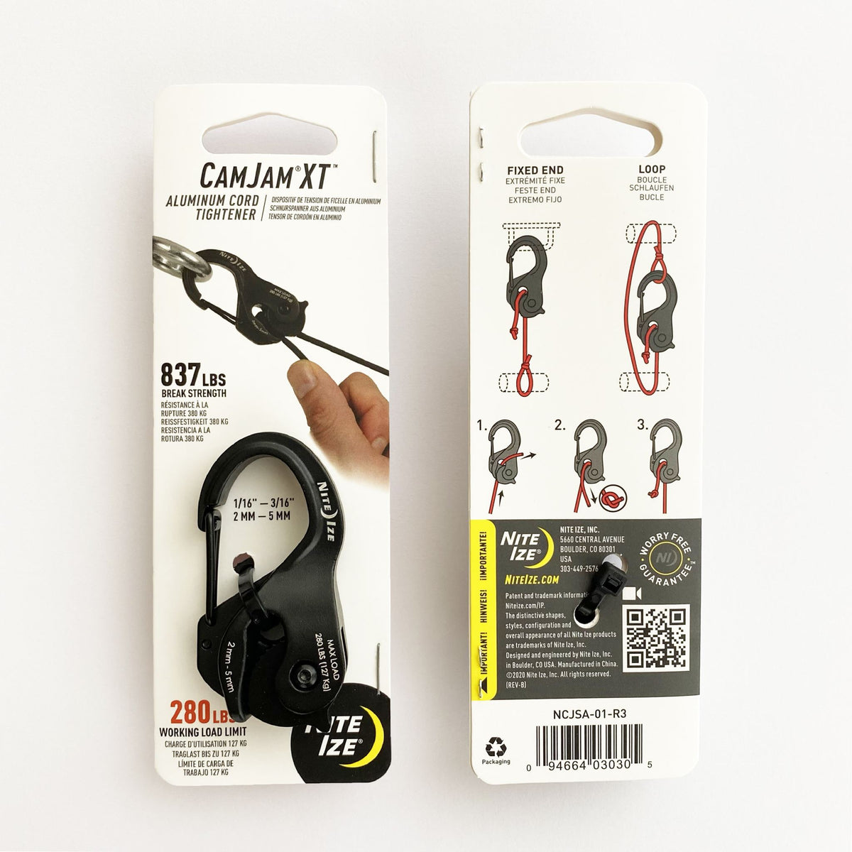 NITE IZE CamJam® XT™ 2-5mm Aluminium Cord Tightener
