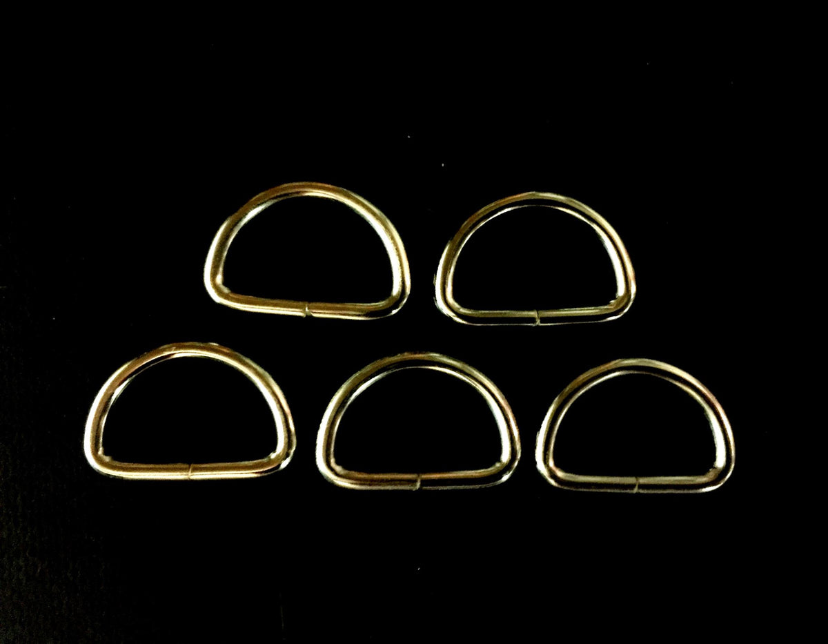 Dee Ring Nickel Plated  5 Pce