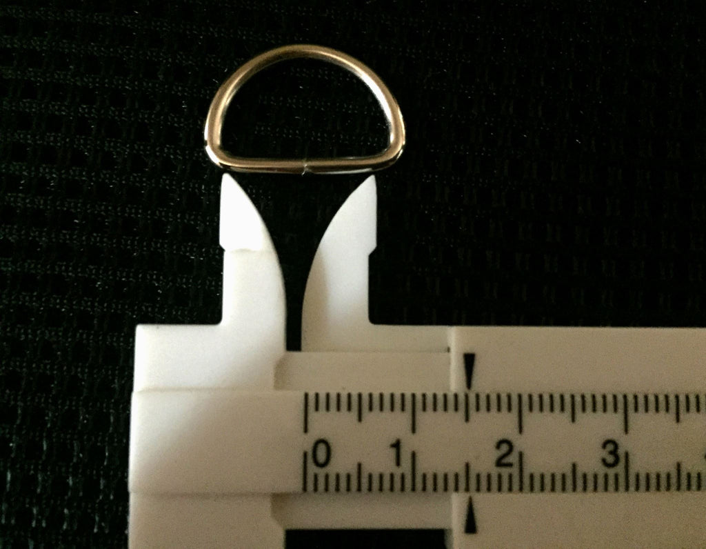 Dee Ring Nickel Plated  5 Pce