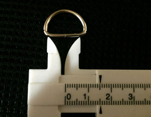 Dee Ring Nickel Plated  5 Pce
