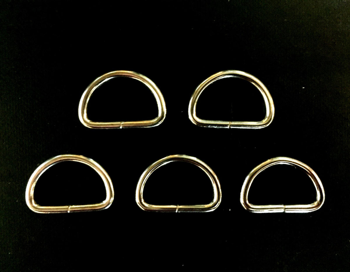Dee Ring Nickel Plated  5 Pce