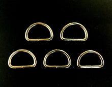 Dee Ring Nickel Plated  5 Pce