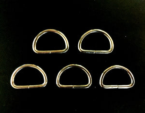 Dee Ring Nickel Plated  5 Pce