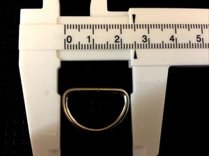 Dee Ring Nickel Plated  5 Pce