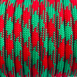 Paracord Rope Green and Red 4mm