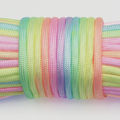 Craft Paracord Rope Pastel Rainbow Ombre